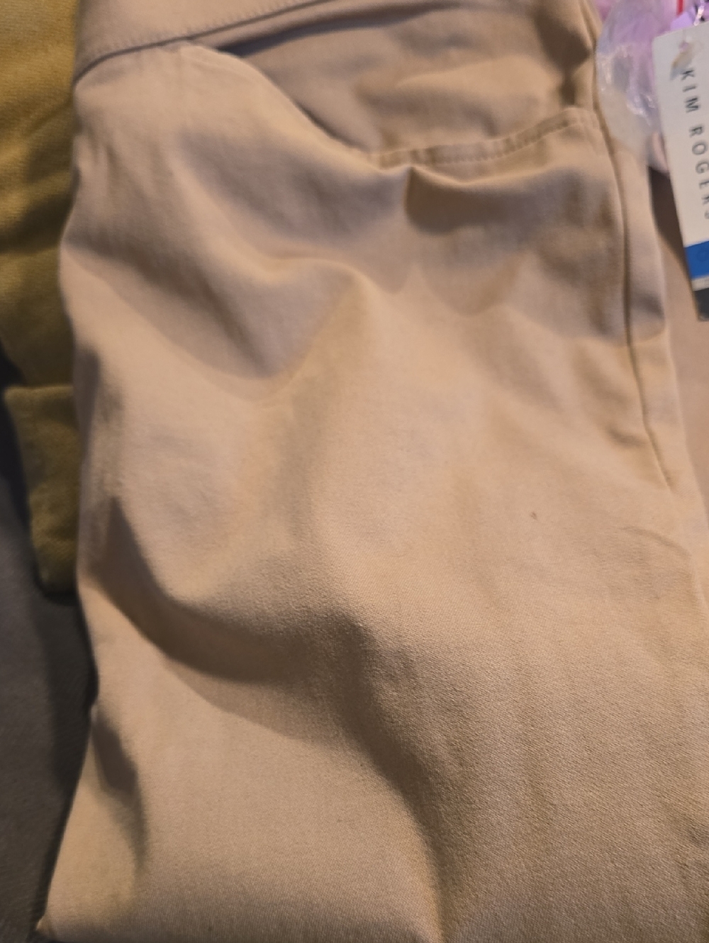 Kim Rogers Tan Straight-Leg Pants